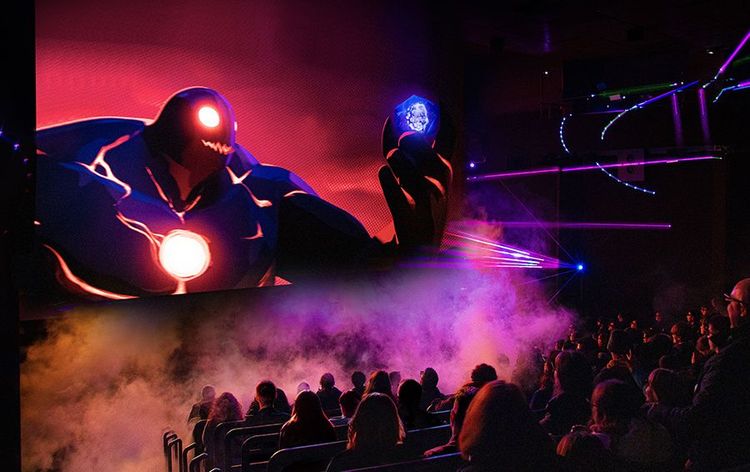 L'attraction Etincelle au Futuroscope.