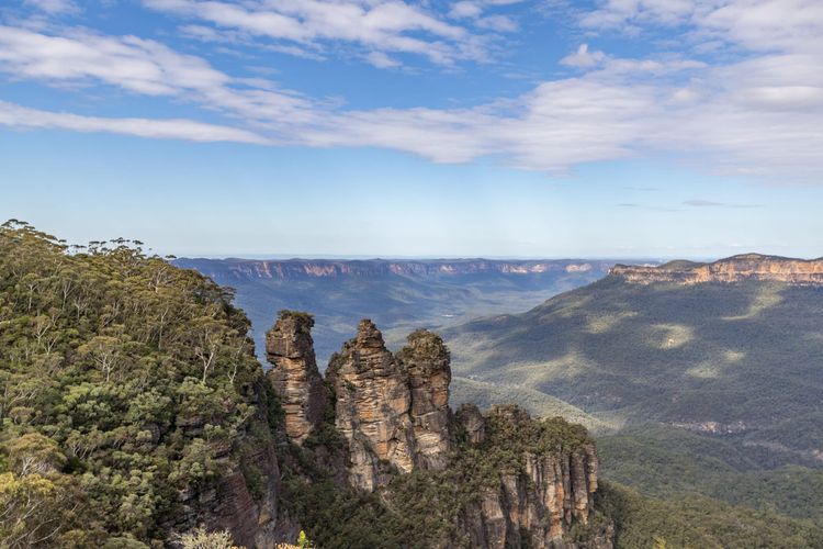 Formation rocheuse "Three Sisters" dans le parc national Blue Mountains 
