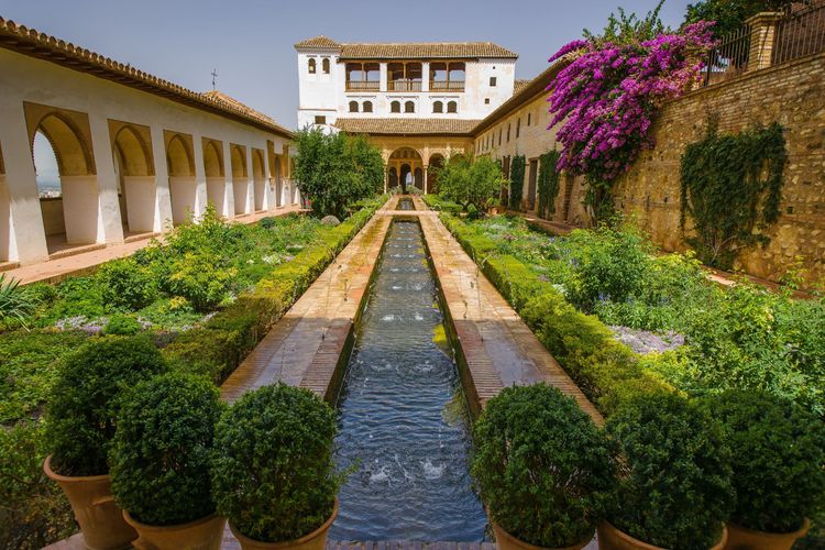 Les jardins du Generalife, dans l'Alhambra