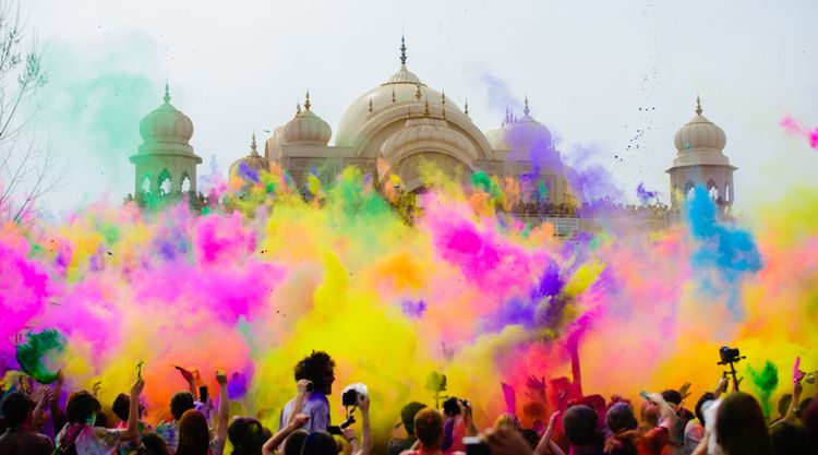 Holi en Inde