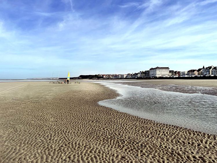 Wimereux et sa grande plage sur la Côte d'Opale