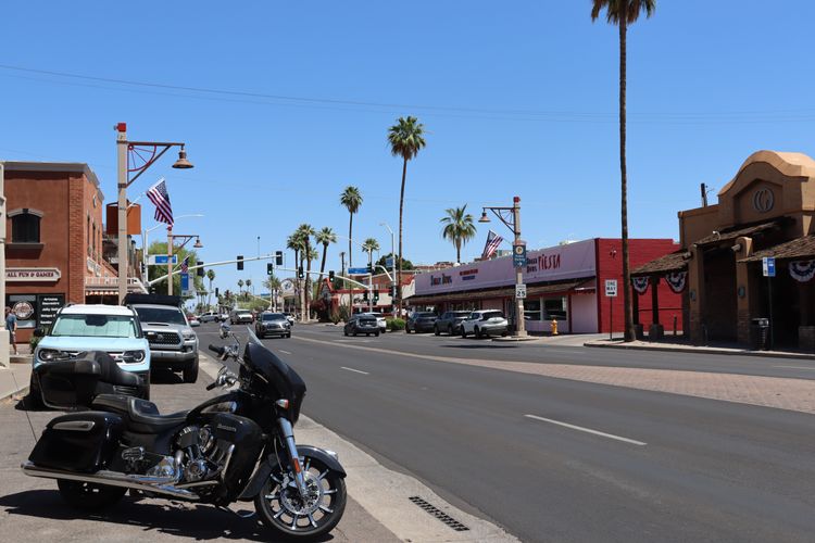 Une rue du centre de Scottsdale