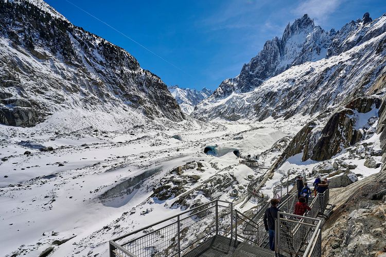The incredible Mer de Glace in Chamonix