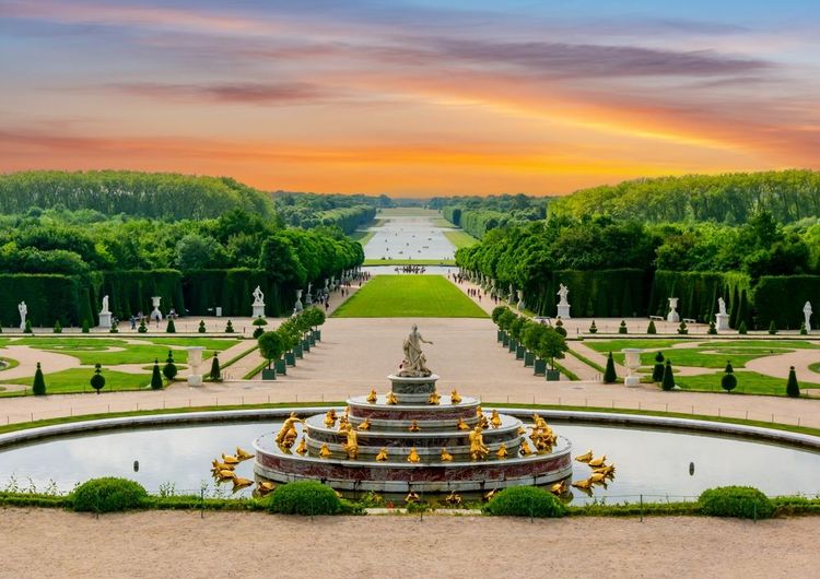 Fontaine de Lérone et le paysage du parc de Versailles