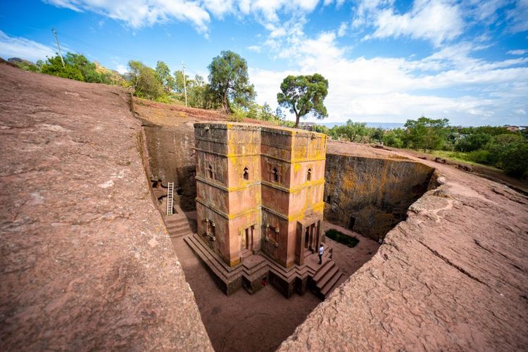 L'église Bétä Giyorgis à Lalibela en Ethiopie