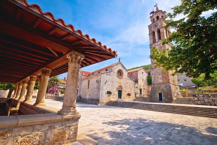 L'église en pierre de Blato sur l'île de Korcula
