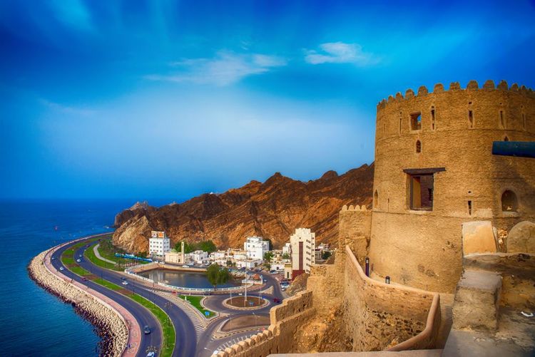 La Corniche de Mutrah à Mascate, Oman