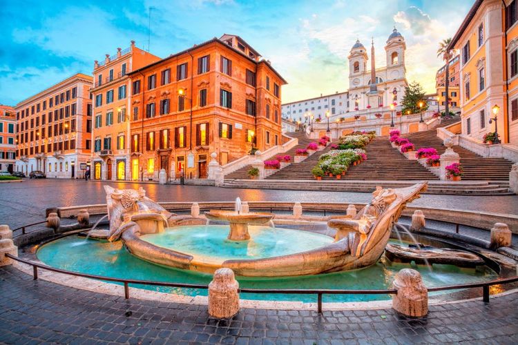 La Piazza de Spagna à Rome, Italie