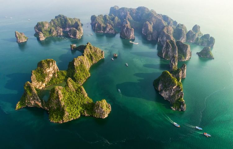 La baie d'Ha Long au Vietnam