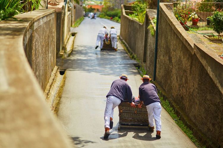 La pista de trineo de Funchal, en Madeira