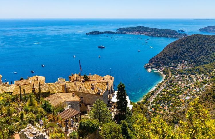The incredible panorama of the Mediterranean from the village of Eze