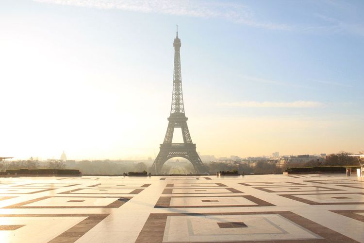 La place du Trocadéro qui accueillera les médaillés à Paris, France