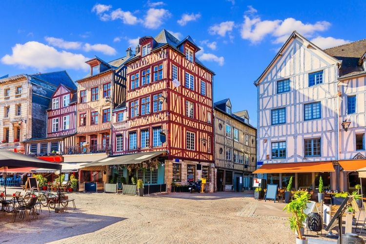 La place du Vieux-Marché de Rouen, France