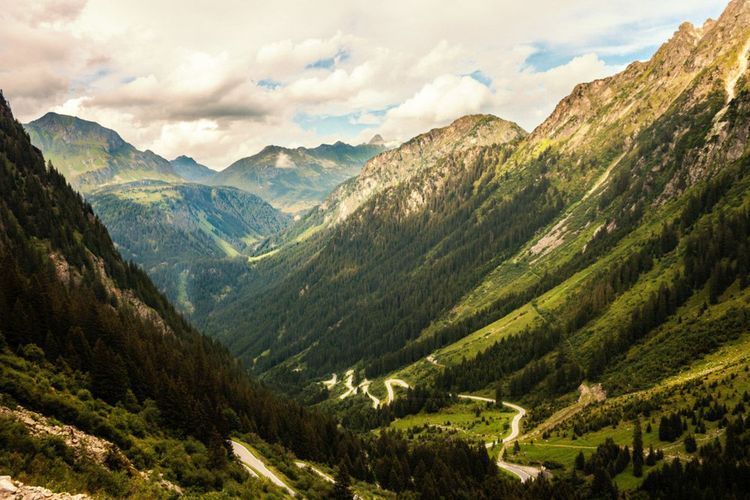 La route alpine de la Silvretta en Autriche