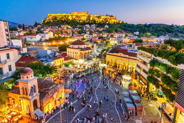 La ville d'Athènes en Grèce