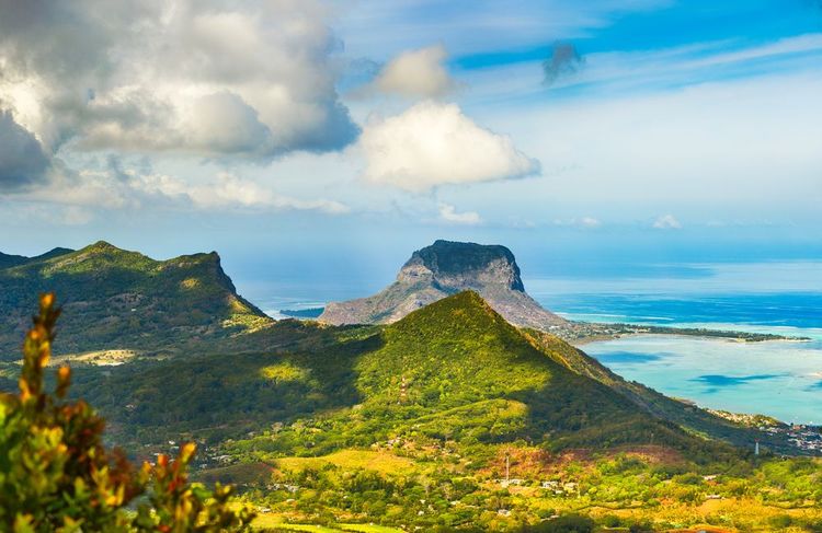 The view from the highest point of the Maurice National Park