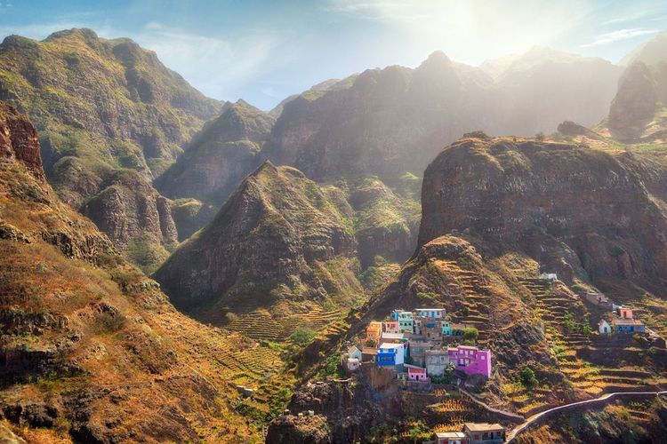 La vue depuis le sentier de randonnée de Santo Antao au Cap-Vert
