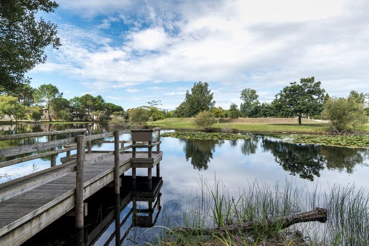 Lago de Hourtin en el Médoc
