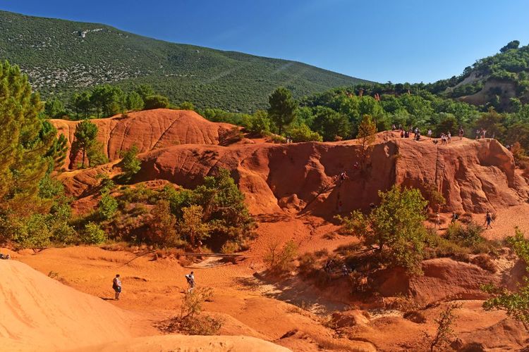 Le Colorado provençal dans le Luberon, France