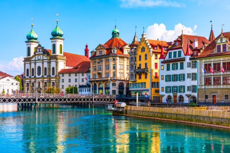 Le centre ville de Lucerne en Suisse