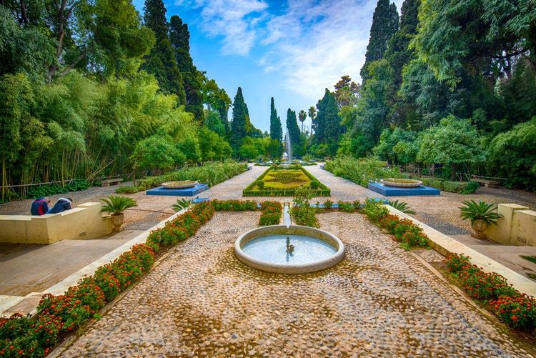 Le jardin Jnan Sbil à Fès, Maroc