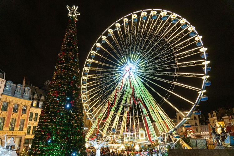 Le marché de Noël de Lille, France