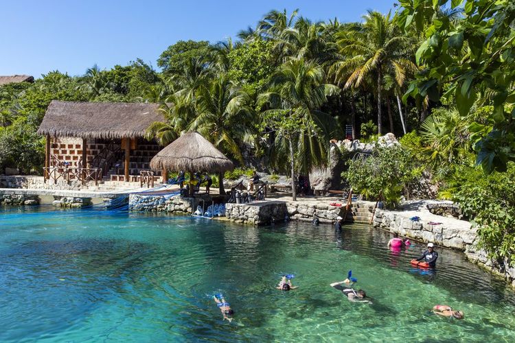 Parco acquatico naturale di Xel-Há in Messico