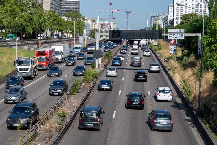Le périphérique parisien, Paris, France