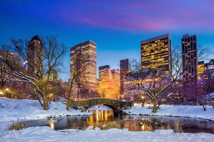 Le pont Gapstow à Central Park, New York