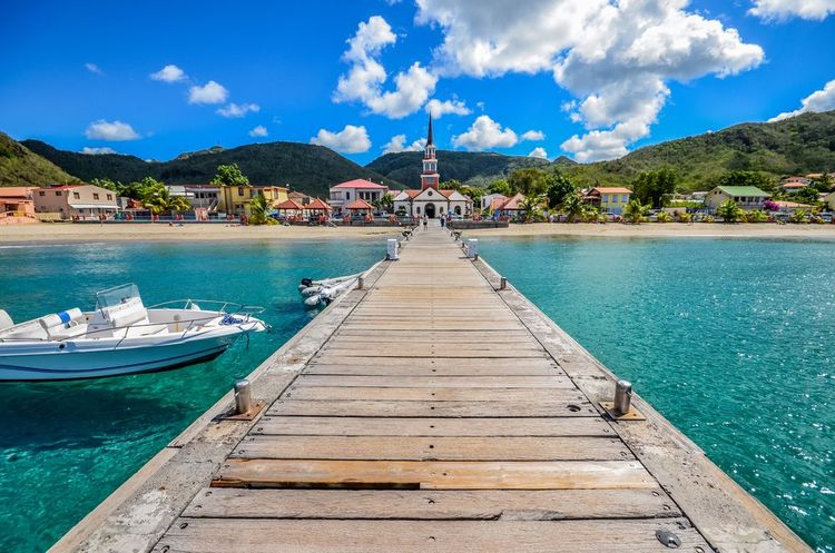Le ponton de la plage d'Anse d'Arlet, Martinique