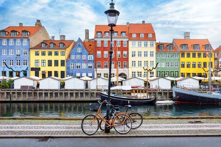 Le quartier de Nyhavn à Copenhague, Danemark