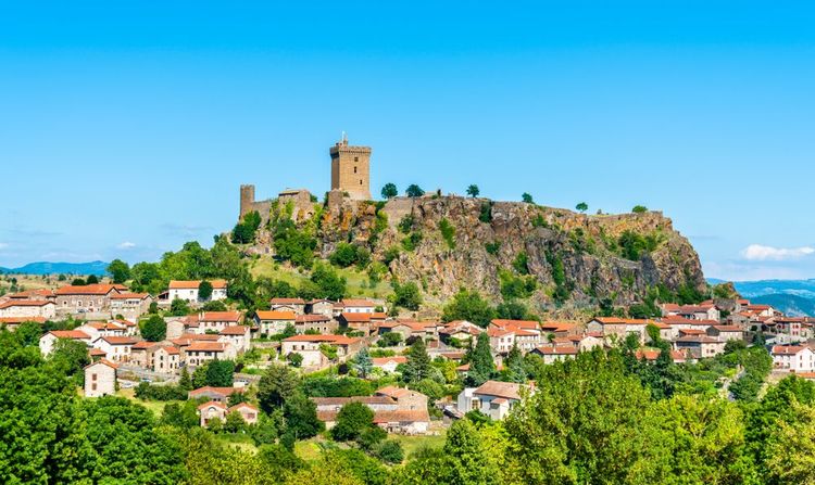 Le village de Polignac en Haute-Loire