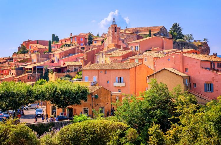 Le village de Roussillon, Provence, France