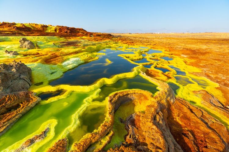 Le volcan Dallol en Éthiopie
