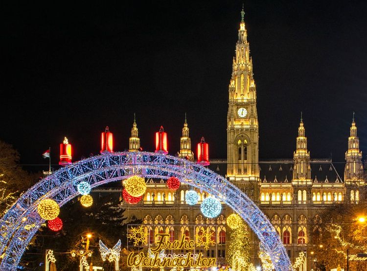 Les illuminations de Noël de la ville de Vienne en Autriche