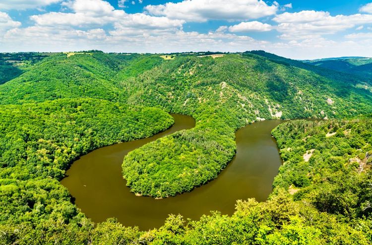 Les méandres de la Sioule, France