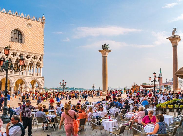 Les touristes à Venise