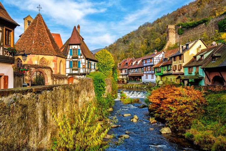 Maisons traditionnelles à Kaysersberg, Alsace