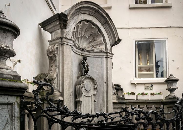 Manneken Pis, dans le centre de Bruxelles