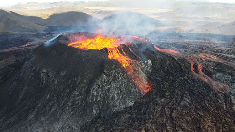 Le Mauna Loa, à Hawaï, en activité