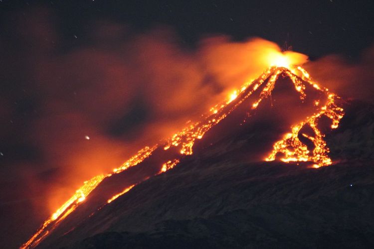 Mont Etna en éruption
