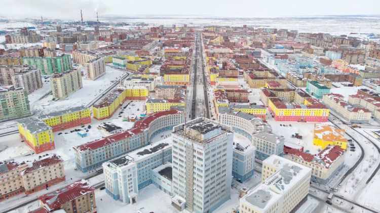 Vue aérienne de la ville de Norilsk © /IIbIXAPb/Shutterstock