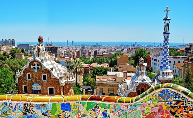 Le Park Guell à Barcelone.