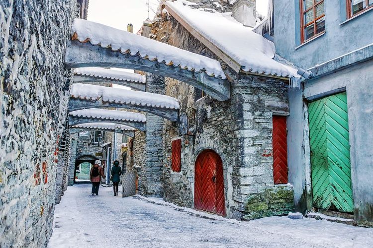 Le passage Sainte-Catherine sous la neige
