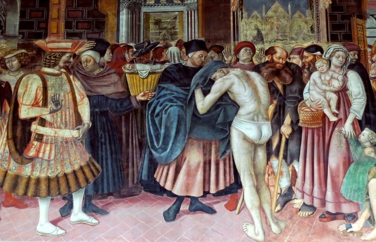 La "Fresque des Pèlerins" par Domenico di Bortolo