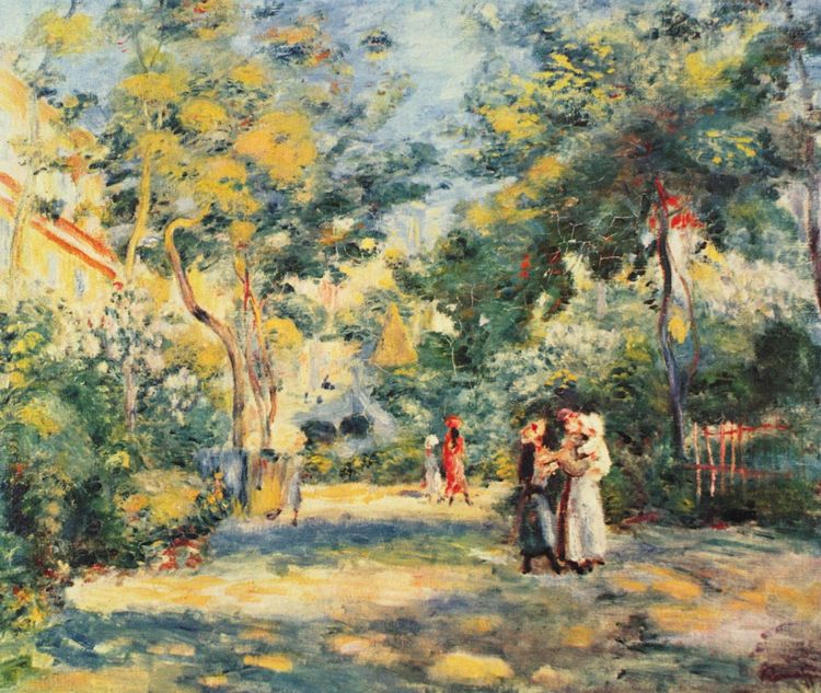 "Un jardin à Montmartre, vers 1880" par Auguste Renoir.