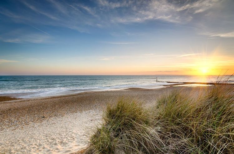 Plage Bournemouth en Angleterre