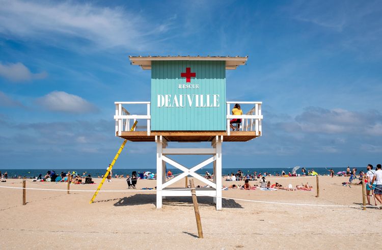 La plage de Deauville