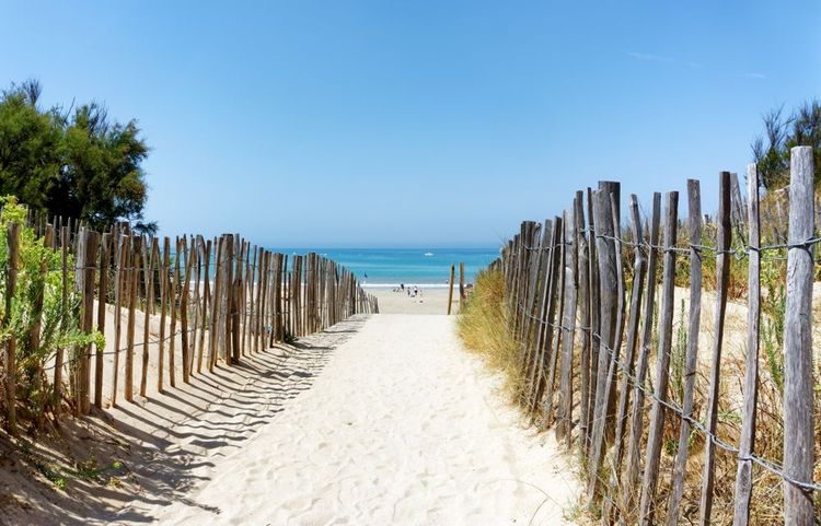 Plage de la conche des baleines sur l'île de Ré