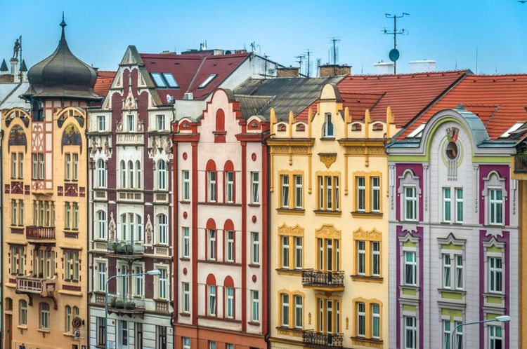Les maisons colorées de Plzen © Pfeiffer / Shutterstock